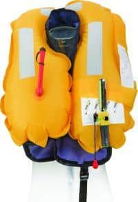 BESTO Automatic 165N | Reddingsvest met harnas en D-ring | zwart, blauw en rood - Afbeelding 2