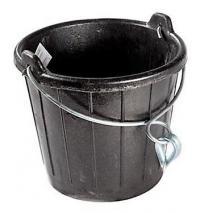 Rubber Puts 7 liter canvas verstevigd