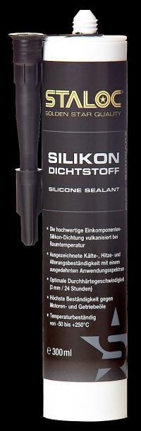 STALOC Siliconen Afdichting RTV | olie bestendig | zwart | koker 300 ml