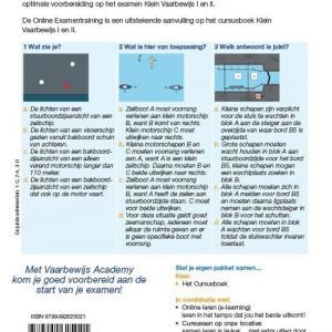 Alternative view of Vaarbewijs Academy cursusboek Klein Vaarbewijs I en II | inclusief 1200 vragen