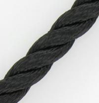 14 mm landvast Multi PP 3-strengs per meter (zwart/navy)