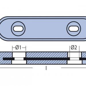 Alternative view of Tecnoseal type VETUS Anode Zink | ZINK35C | boutmontage