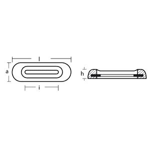 Alternative view of Tecnoseal Fairline Aluminium Anode 200 mm | boutmontage | 0.65 kg