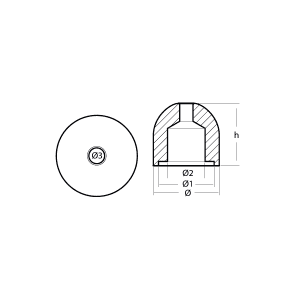 Alternative view of Max Power Boegschroef Anode 01060