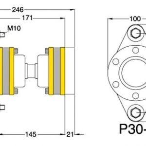 Alternative view of PYTHON DRIVE P30-R