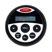 Waterproof Marine Radio MP3-speler | 4 x 20 Watt | LCD scherm | Bluetooth | AUX input