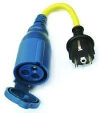 Schuko CEE adapter voor walstroomkabel L = 30 cm, 16A - 250V