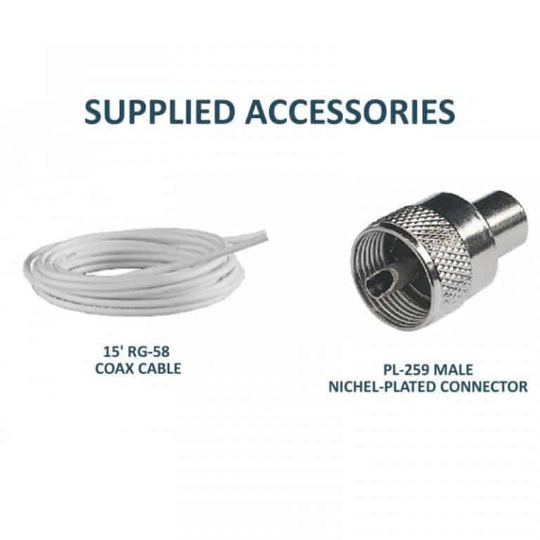 Glomex VHF Marifoon Antenne 150 cm AVA Marine