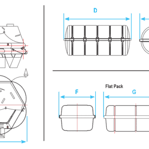 Alternative view of Lalizas OCEANO Reddingslot Flat-pack A | 8 of 12 personen