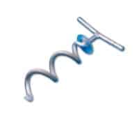 DRAAISPIT KLEIN 35 CM GEGALVANISEERD