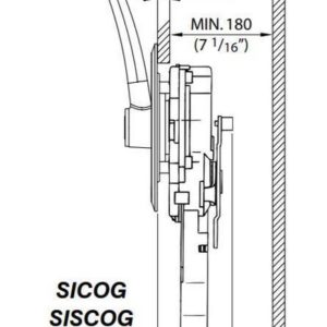 Alternative view of VETUS SISCOG Motorbediening | zijmontage | RVS huis, hendel en greep