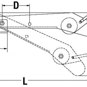 Alternative view of MAXWELL verlengbare en scharnierende Boegrol