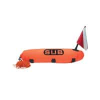 Duiker markeringsboei Safe Dive | Torpedo model | verstevigd | met 20 meter touw
