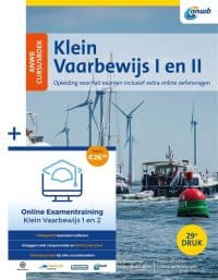 ANWB combi Cursusboek Klein Vaarbewijs I en II met Online Examentraining