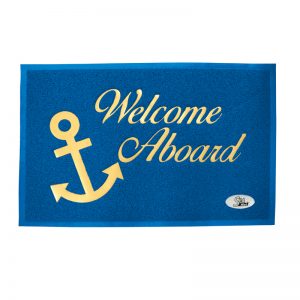 Lalizas deurmat boot "Welcome Aboard" 40 x 60 cm