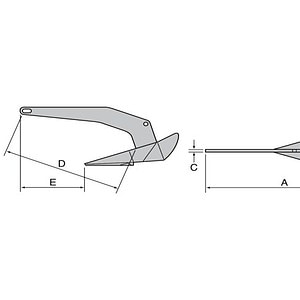 Alternative view of Lewmar Delta Anker Gegalvaniseerd | 4-63 kg
