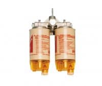 Dubbele Racor Brandstoffilter Waterafscheider 2 x 225 ltr/h