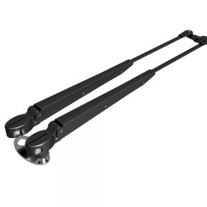 Roca W12 Parallel Ruitenwisserarm RVS304 zwart | kort of lang
