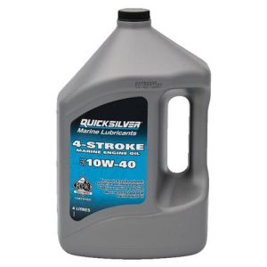 Alternative view of Quicksilver 10W40 4-takt motorolie 1 of 4 liter | 8M0180933 | 8M0180934