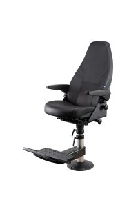 NORSAP 800 Comfort Stuurstoel | met flens | 70/87 cm | zwart leer