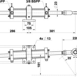 Alternative view of Lecomble & Schmitt stuurcilinder 45DT LC454 | 140 KGM | 268 cc
