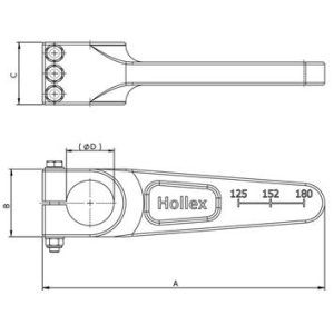 Alternative view of Hollex Roerliever Aluminium | ø 25, 30, 35 en 40 mm