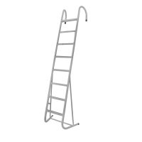 Aluminium Buitenboordtrap met antislip treden