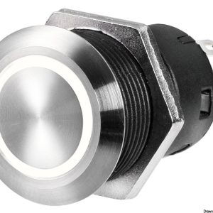 Osculatie Vlakke RVS Schakelaars Wit