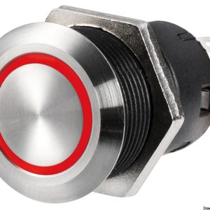 Osculati Vlakke RVS Schakelaar Rood