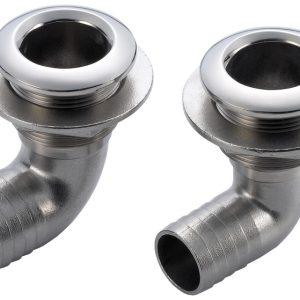 Huiddoorvoer RVS haaks met tule