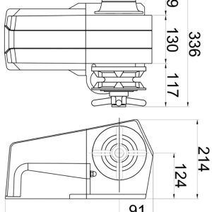 Alternative view of Italwinch Devon windlass 1000 W | gypsy 8 mm