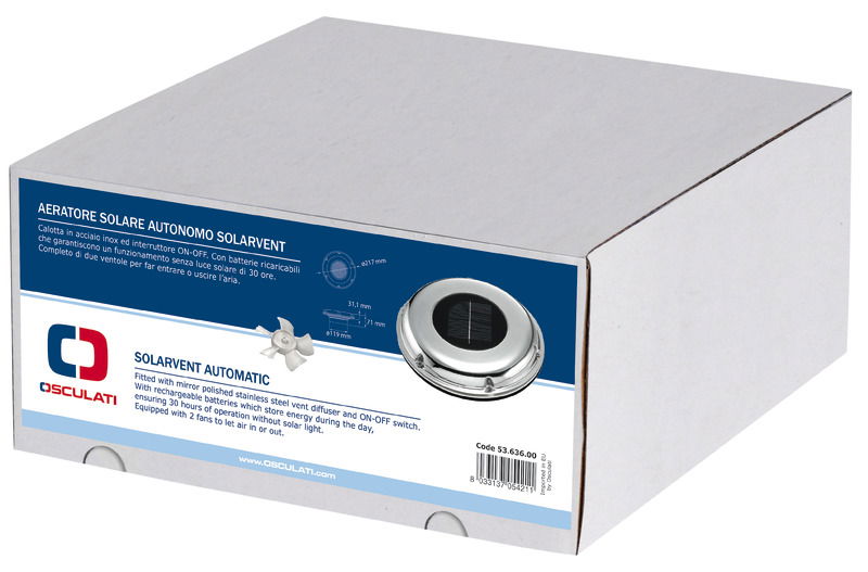 Osculati Solarvent | Osculati Automatic Solar Vent - Afbeelding 2