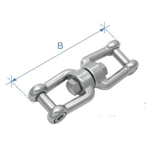RVS316 Kettingwartel met inbus