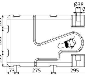 Whale Vuilwatertank met Maceratorpomp | 12/24V | 100-115 L - Afbeelding 3